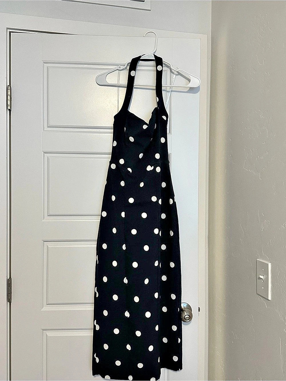 Trixxi Polka Dot Dress in Black & White Size Small
